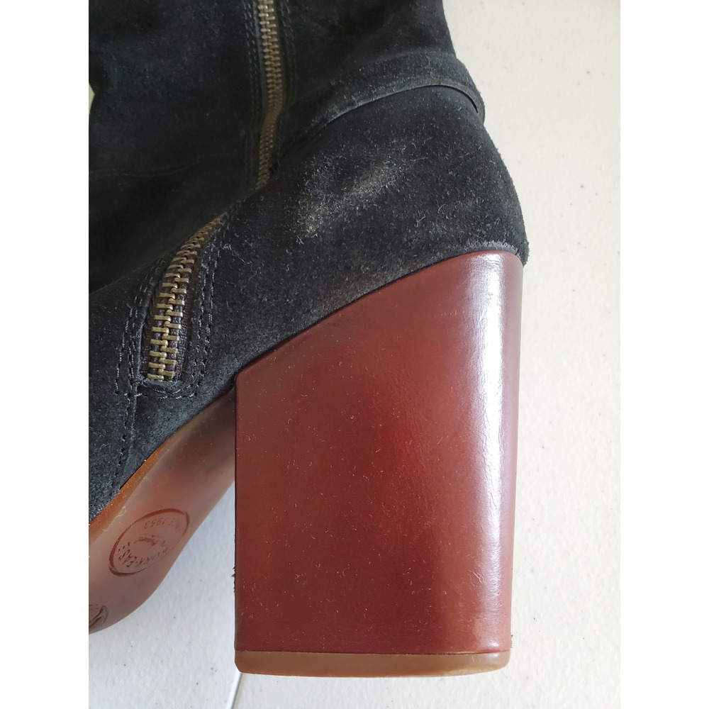 Kork‎ Ease Pavan Black Suede Block Heel Knee High Boots Women's Size 8.5 - Picture 3 of 9